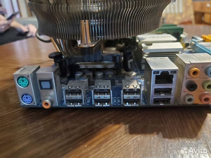 Материнская плата с процессором и озу