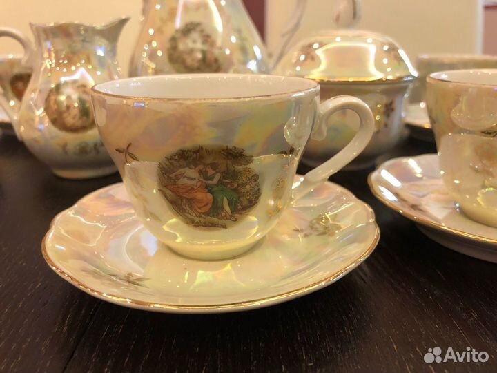 Кофейный сервиз перламутровая мадонна GDR