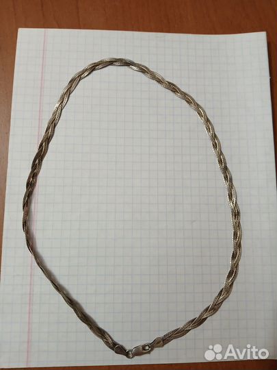 Серебряная цепь подвеска