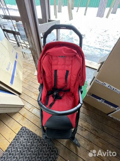 Коляска peg perego book красного цвета