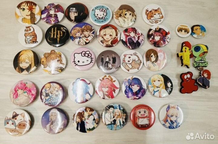 Значки с аниме