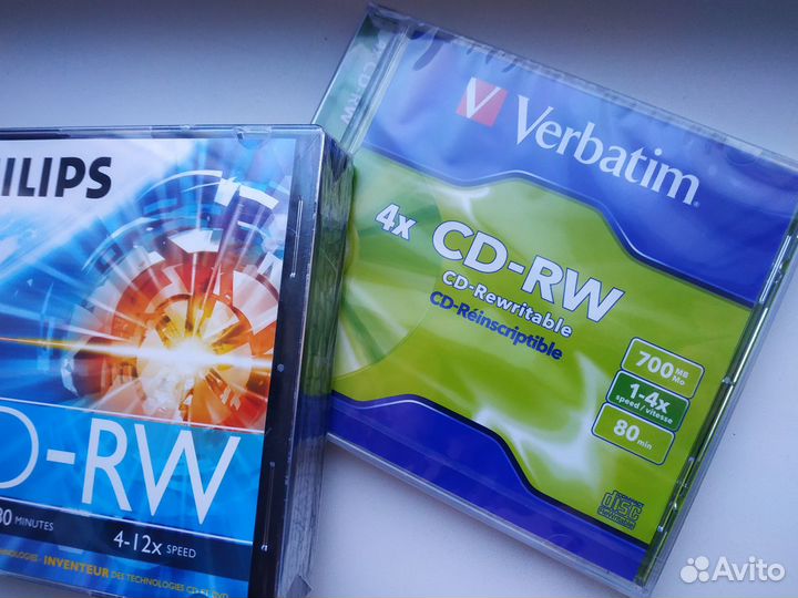 Диски CD-RW Verbatim, Philips