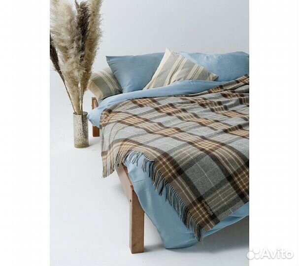 Плед GoodNIght Pure Wool 140х210см коричневый