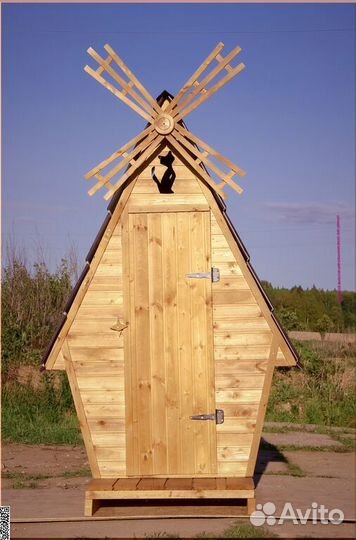 Дачный туалет деревянный HME558