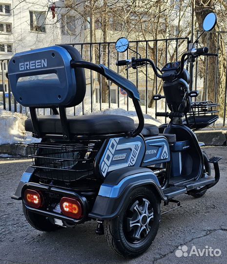 Электротрицикл Green Soil Power Ree 1000W/20Ah