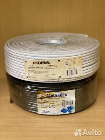 Телевизионный коаксиальный кабель RG-6/рк75