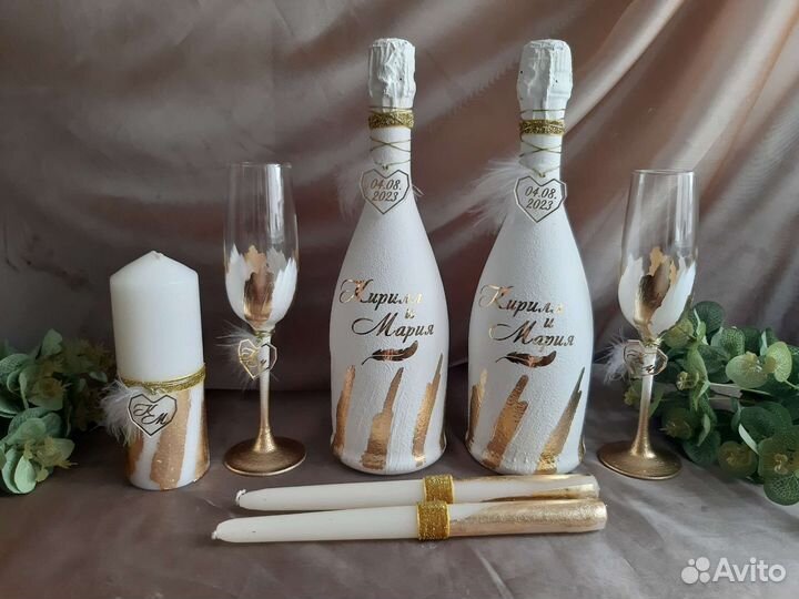 Свадебные аксессуары с мазками