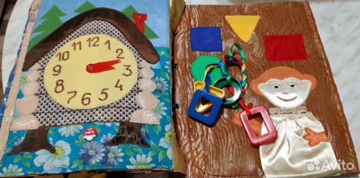 Развивающая мягкая книжка ручной работы