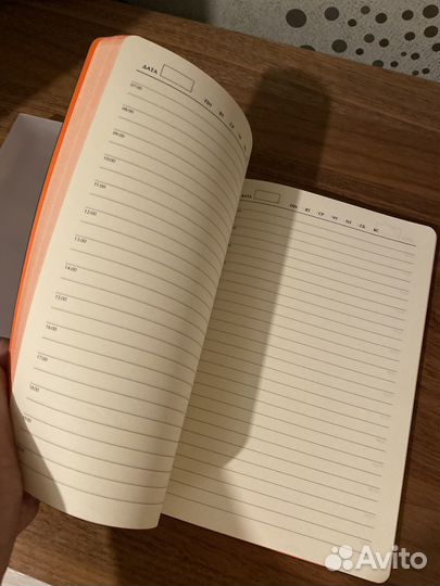 Ежедневник итальянский в кожаной обложке