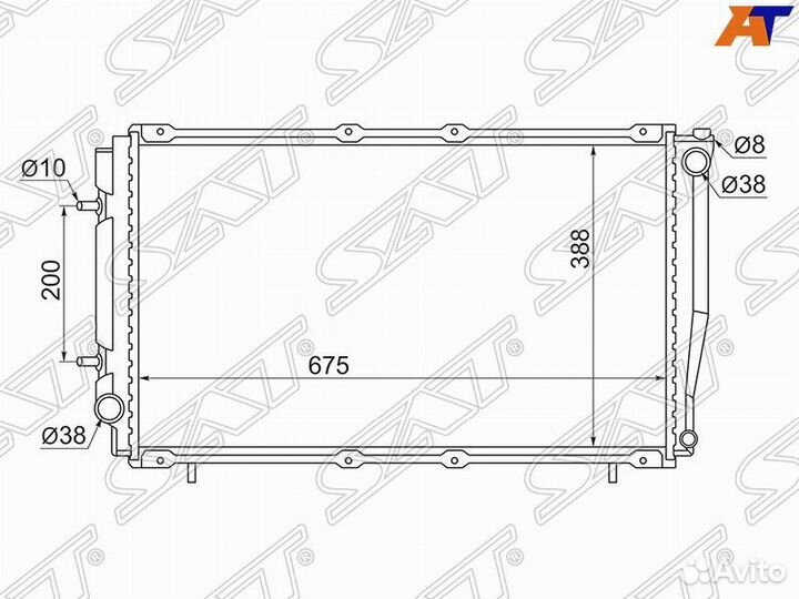Радиатор охлаждения Subaru Legacy BD/BG