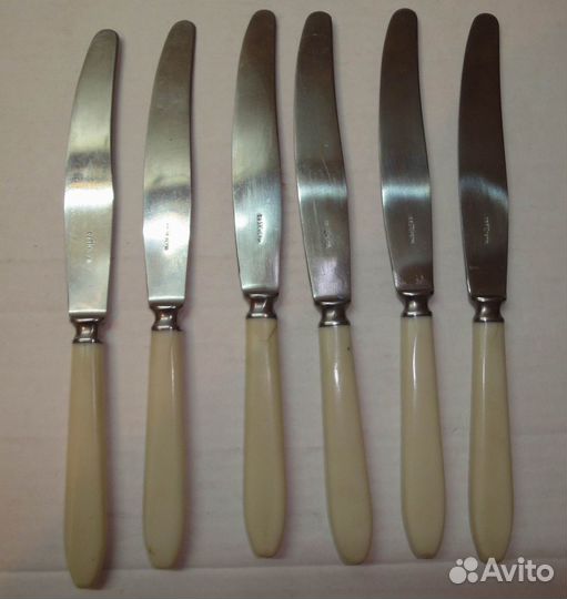 Ножи 6 шт + вилки 6 шт нержавейка