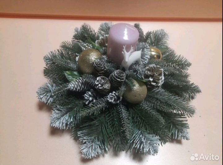 Новогодний подсвечник