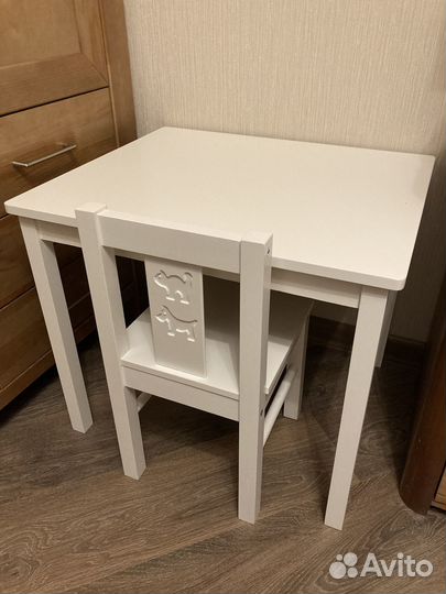 Детский стол и стул IKEA