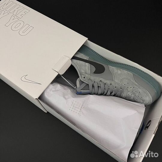 Кроссовки nike air force grey