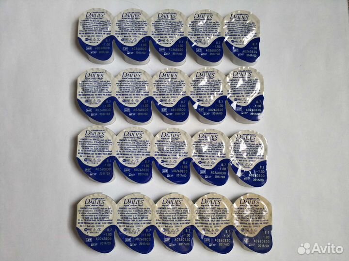 Контактные линзы Dailies AquaComfort Plus 20 штук