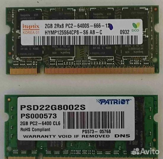 Оперативная память DDR, DDR2, DDR3
