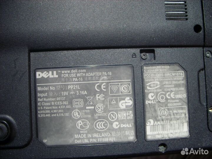 Ноутбук dell 1300 в разборке с проблемами