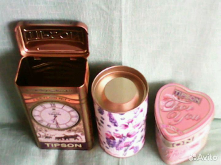 Жестяные коробки из под чая