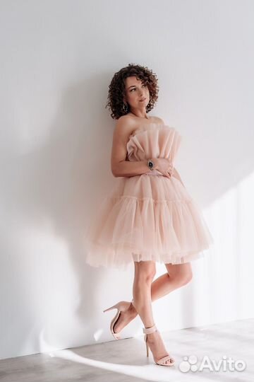 Платье женское вечернее пышное мини