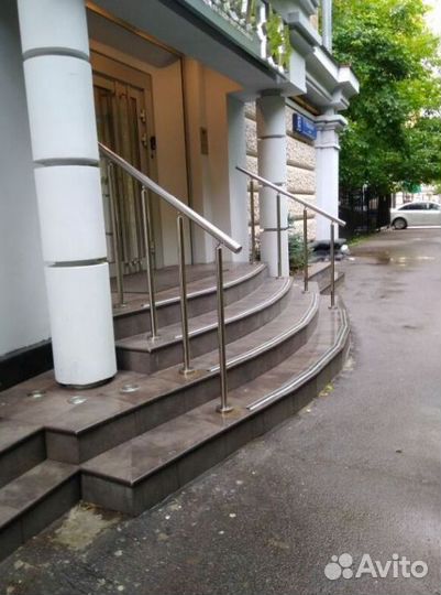 Перила из шлифованной нержавейки