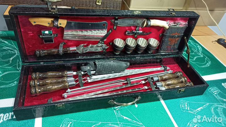 Шашлычный набор для пикника в кейсе