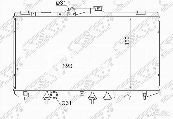 Радиатор toyota corolla/sprinter/levin/trueno/mari