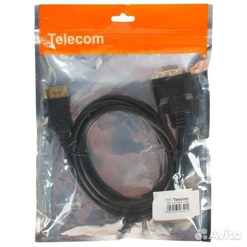 Кабель Telecom DisplayPort - DVI-D TA668 full HD