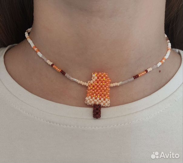 Чокер из бисера