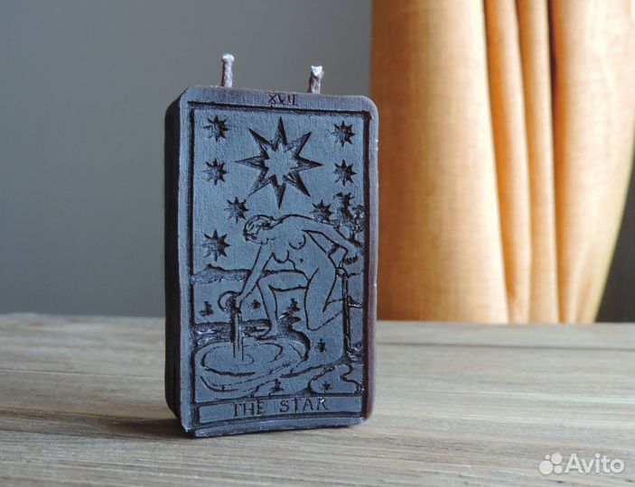 Свеча из пчелиного воска Таро Звезда