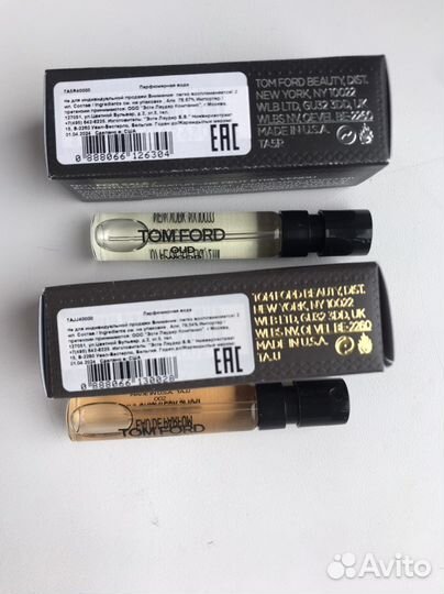 Миниатюры ароматов Tom Ford