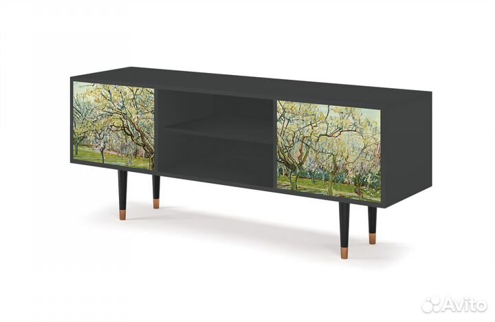 Тв-тумба T2 - Антрацит - The White Orchard