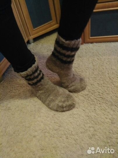 Носки шерстяные ручной работы