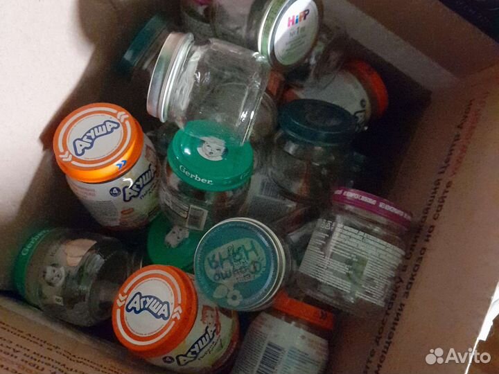 Баночки из-под детского питания(смотрите фото)