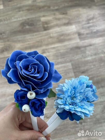 Ободок цветочный для волос