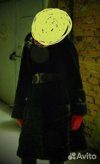 Шуба норковая с капюшоном