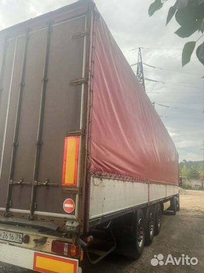 Тент на полуприцеп в сборе с каркасом и воротами