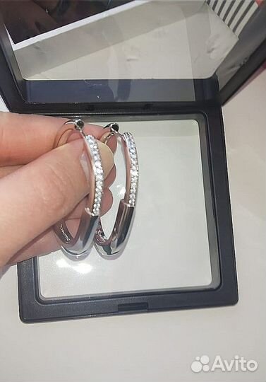Серьги кольца tiffany