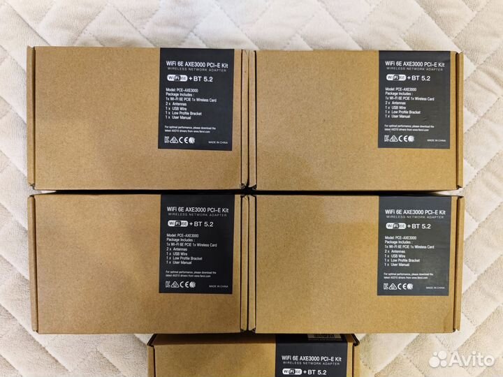 WiFi 6E + BT 5.2 Intel AX210 Fenvi Axe3000 Новый