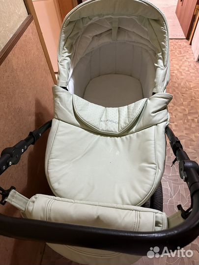 Коляска 2 в 1 indigo эко кожа