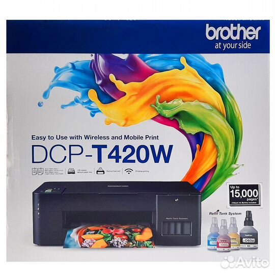 Цветное струйное мфу Brother DCP-T420W InkBenefit