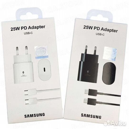 Быстрая зарядка samsung 25w блок+кабель