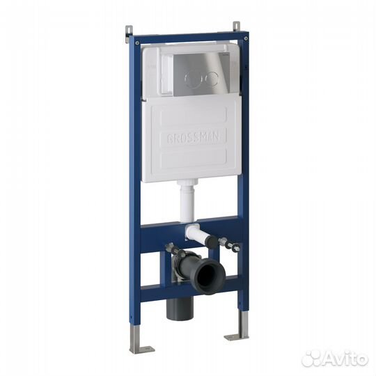 Комплект инсталяц. хром глянц+унитаз GR-4441S Gro