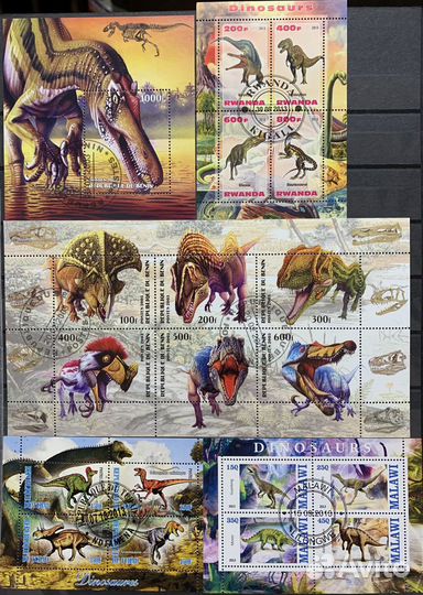 Почтовые марки Динозавры ч.2