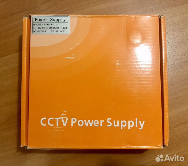 Блок питания на 4 камеры видеонаблюдения