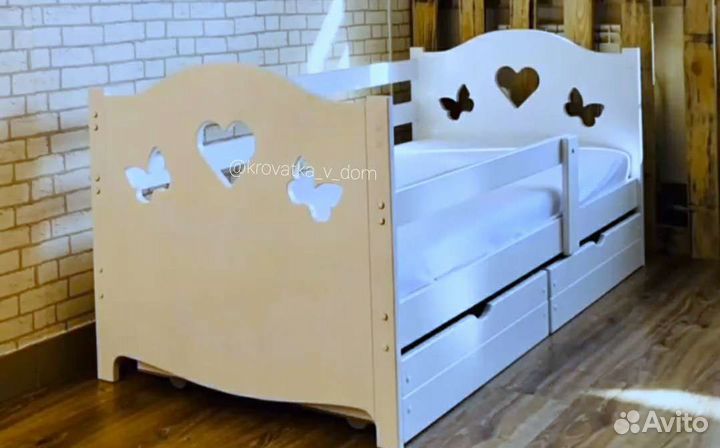 Кровать детская Софа Бабочка