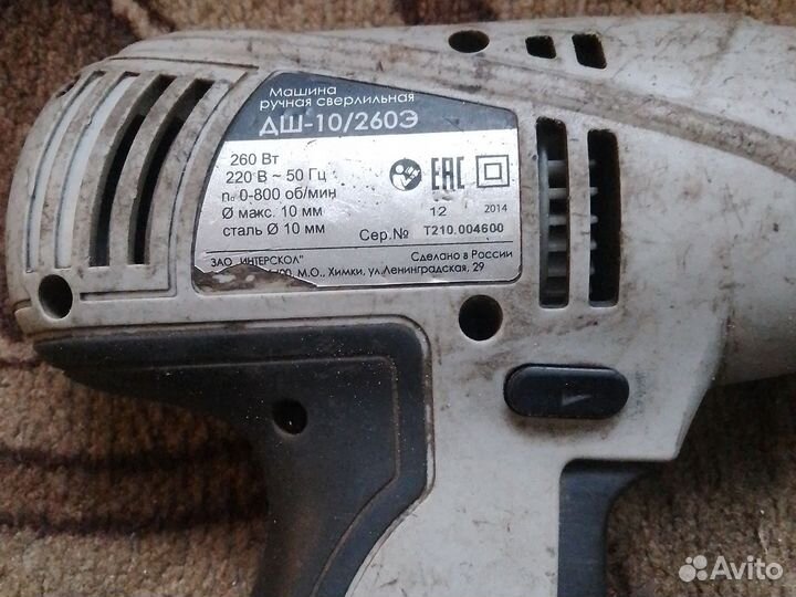 Дрель шуруповерт сетевой