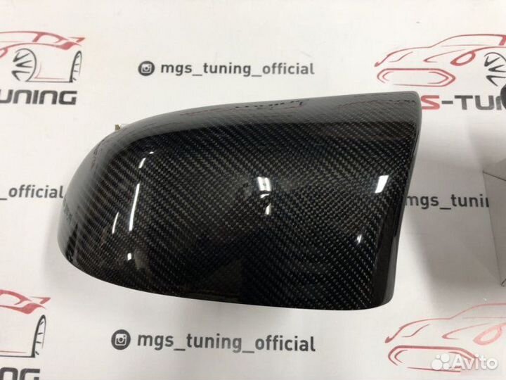 Накладки на зеркала (крышки) Х6 М BMW F16 карбон