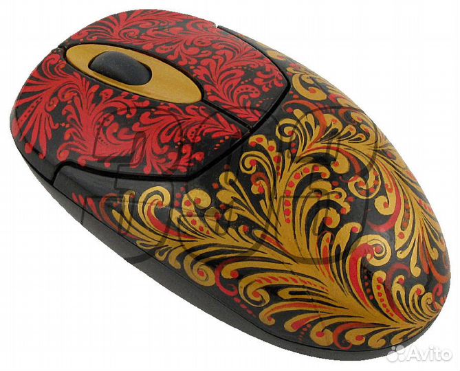 Мышь Хохлома золотая (USB) (2415)