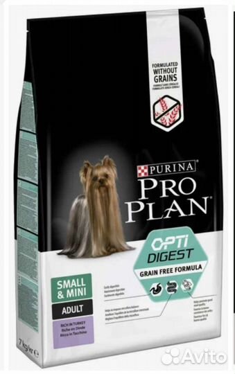 Проплан корм для мини собак с индейкий