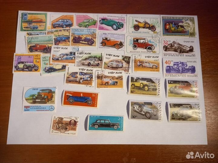 Марки с автомобилями